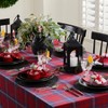 Solino Home Linen Plaid Table Throw | Red Tartan Plaid - 3 of 3