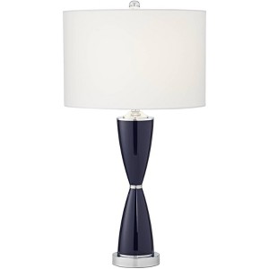 360 Lighting Bow-Tie 28 1/2" High Modern Blue Glass Table Lamp - 1 of 4