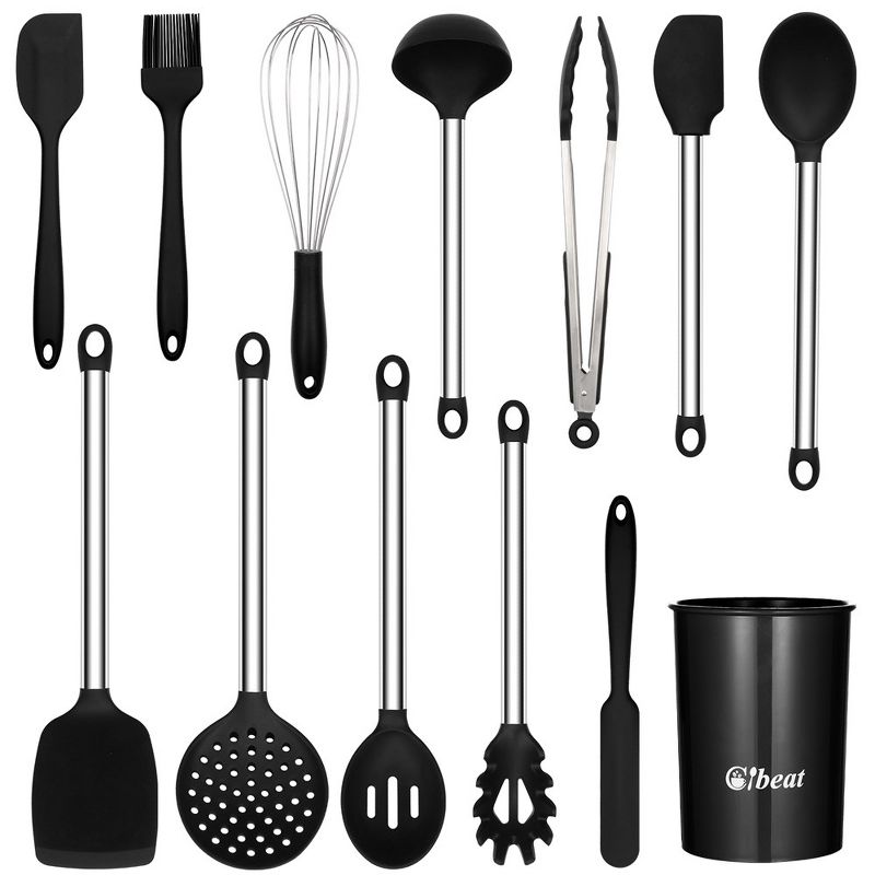 WhizMax Silicone Cooking Utensil Set, Silicone Cooking Kitchen Utensils Set, 1 of 10