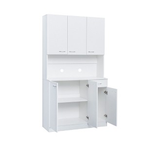 NicBex 70.87 Inch Tall Kitchen Pantry Storage Cabinet with 6-Doors,1-Open Shelves and 1-Drawer for Dining Room,Bathroom,Kitchen - 1 of 4