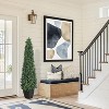 Artificial Boxwood Topiary Trees - Cone Shape Fake Plant with Modern Black Planter, Faux Outdoor Plants for Indoor Front Porch Plants Set of 2 - 2 of 4