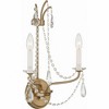 Crystorama Lighting Karrington 2 - Light Sconce in  Aged Brass - 4 of 4