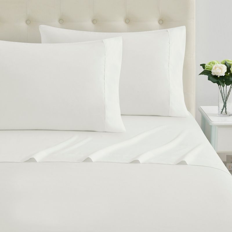 4 Piece 100% Cotton 600 Thread Count Sheet Set by Sweet Home Collection™, 2 of 5