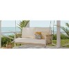 CAVINAS Twin Size Outdoor Swing Sofa with Cushions,1-Piece Woven Rope Porch Swing for Courtyard and Balcony - 2 of 4