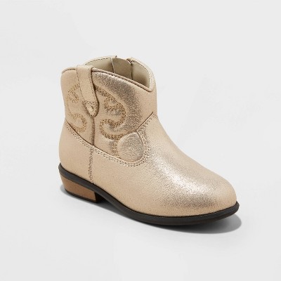 Toddler girl gold on sale boots