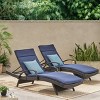 Christopher Knight Home Salem Outdoor Wicker Adjustable Chaise Lounges with Cushion (Set of 2) - 2 of 4
