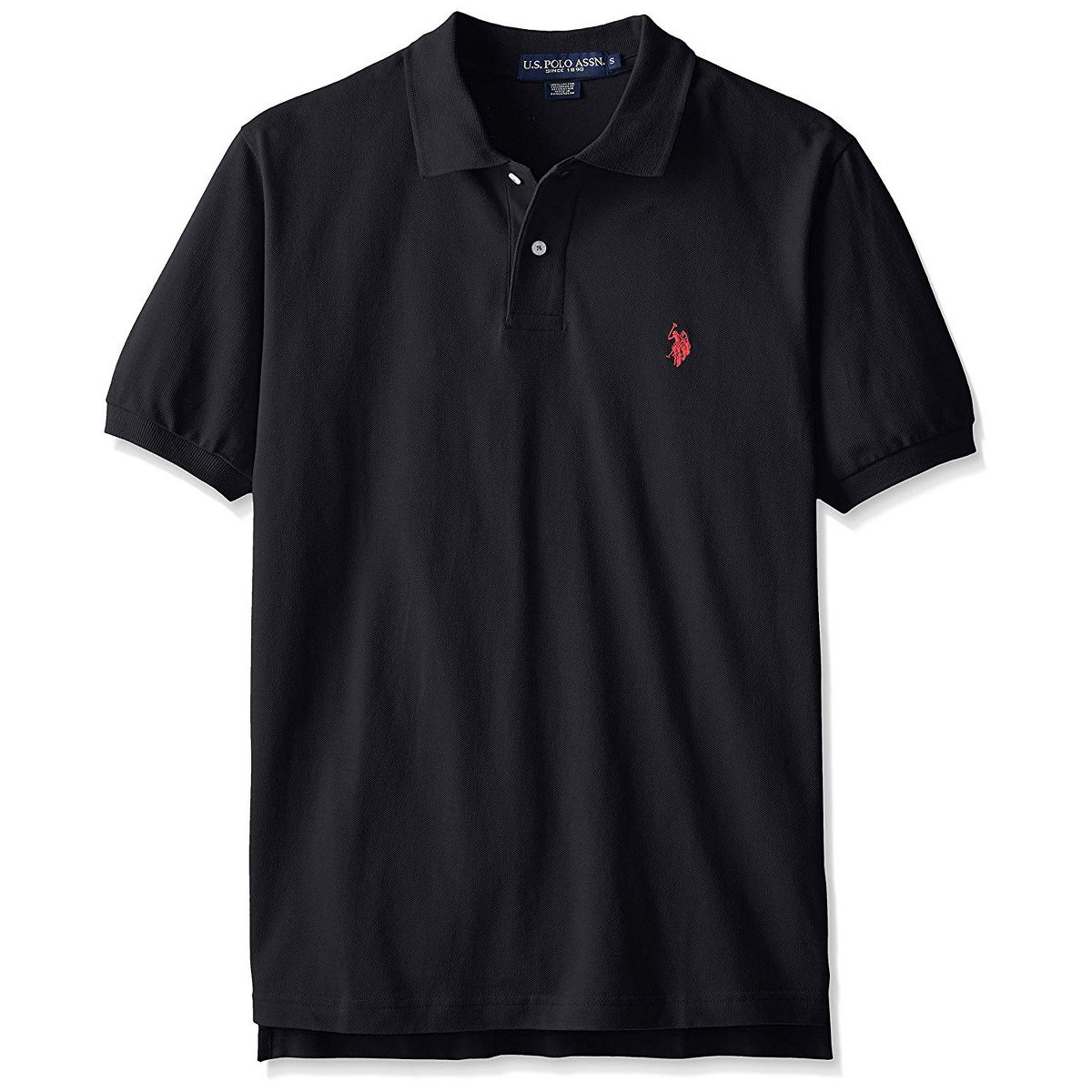 U.S. Polo Assn. Men's Classic Polo Shirt, Two-Button Closure Pique Polo Shirt, Summer Fashion Golf Shirt - thumbnail 4