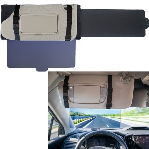 5 Star Super Deals Universal Car Sun Visor Extender, Polarized Anti-Glare UV Blocking Windshield and Side Window Shade, Retractable Sun Blocker - 1 of 4