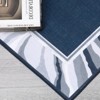 Modern Bordered Area Rug - Washable, Non-Slip & Stain Resistant Low Pile Carpet,Clean-lined Runner Rug - 4 of 4