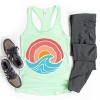 Simply Sage Market Ocean Circle Retro Racerback Tank - 4 of 4