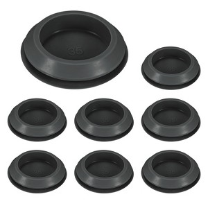 Unique Bargains Silicone Durable Waterproof Shock Absorption Mechanical Fasteners Black - 1 of 4