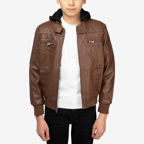 Tan clearance pu jacket