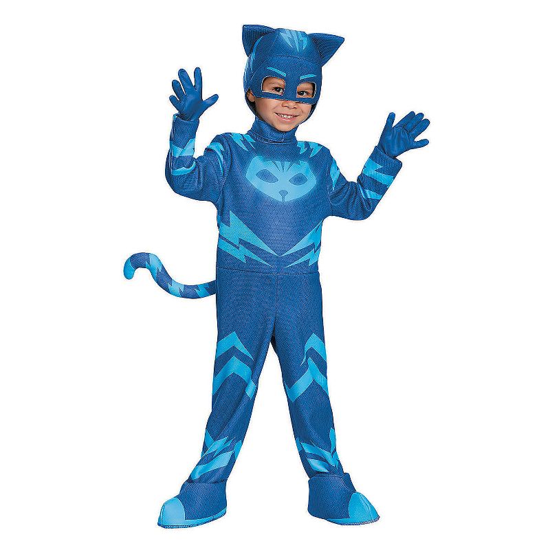 Disguise Toddler Boys' Deluxe PJ Masks Catboy Jumpsuit Costume, 1 of 2