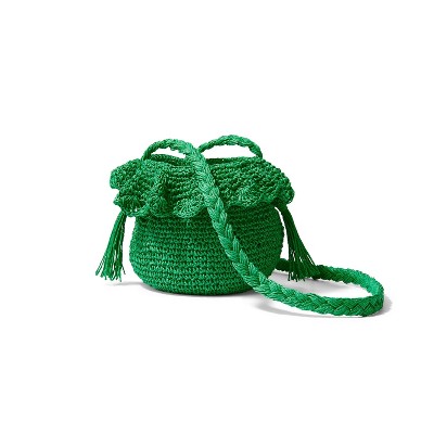 Crochet Bucket Bag - RHODE x Target Dark Green