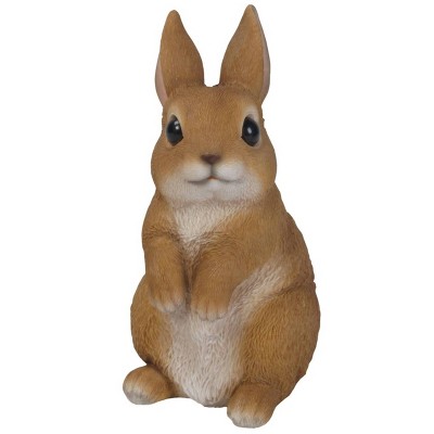 6.25" Polyresin Small Standing Rabbit Statue Brown - Hi-Line Gift
