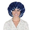 Anna-Kaci Satin Sleep Bonnet Double Layer Ruffled Edge Reversible Silky Cap for Curly and Natural Hair - 2 of 4