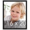 PosterPalooza | Modernist Black Picture Frame - UV Acrylic, Foam Board Backing, Hanging Hardware - 2 of 4