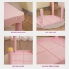 40.55'' Pink Kids Table and Chair Set, 3 Piece Toddler Table and Chair Set, Plastic Children Activity Tablefor - 4 of 4