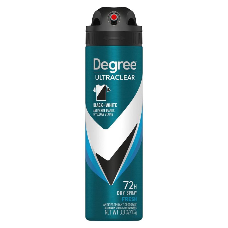 Degree Men&#39;s Ultraclear Black + White Fresh 72-Hour Antiperspirant &#38; Deodorant Dry Spray - 3.8oz, 3 of 14