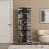 NicBex 360 Rotating Shoe Cabinet 6-Tier Organizer Spinning Shoe Rack Holds Up to 24 Pairs of Shoes for Entryway,Hallway - 2 of 4