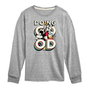 Boys' - Disney - Mickey & Friends Long Sleeve Graphic T-Shirt - 1 of 4