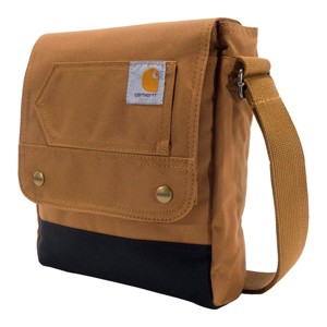 Crossbody Snap Bag, Durable, Adjustable Shoulder Bag with Flap Over Snap Closure, Carhartt Brown - 1 of 4