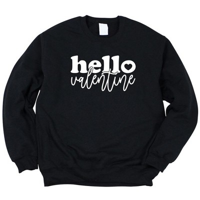 Simply Sage Market Women's Graphic Sweatshirt Hello Valentine Bold Script