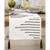 Saro Lifestyle Diamond Delight Woven Table Runner, 16"x72", Black - 3 of 3