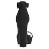 Allegra K Women's Open Toe Platform High Block Heel Ankle Strap Sandals - 4 of 4