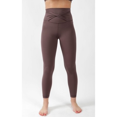 Yogalicious Womens Lux Ballerina Ruched Ankle Legging - Wild Wind