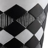Maggift Planters Diamond Checkered Flower Pot with Wood Legs, Decorative Plant Pots for Living Room, Garden, Balcony, Home Decor, Black 19"*19"*19" - 4 of 4