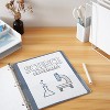 U Brands 1" Clear View Ring Binder Preppy Playground - 2 of 4
