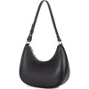Paaaawaters Crescent Shoulder Bags for Women Cute Hobo Tote Handbag Under the Arm Purses Mini Clutch Purse with Zipper - 2 of 4