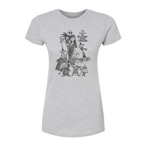 Women's - Disney - Nightmare Group Fitted Graphic T-Shirt - 1 of 3