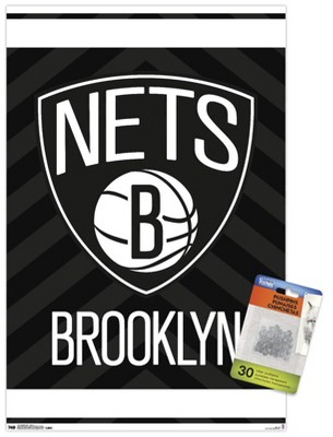 Trends International Nba Brooklyn Nets - Logo 15 Unframed Wall Poster ...