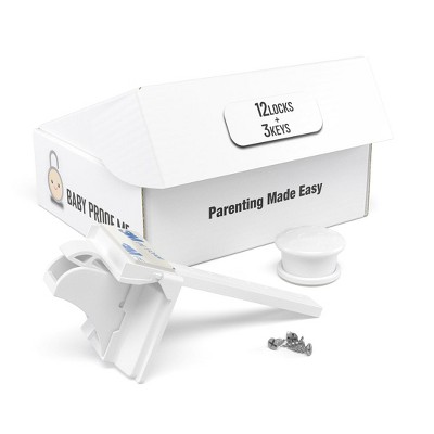 Baby Proof Me Magnetic Safety Lock Kit with 12 Locks and 3 Keys