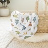 Sweet Jojo Designs Boy Swaddle Baby Blanket Watercolor Dinosaur Dino Multicolor - 4 of 4