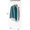 Garment Bag - Clear Hanging Closet Organizer - Durable Zippered Cover with Rod Protects Dresses, Suits, and Jackets from Dust and Moist - 3 of 4