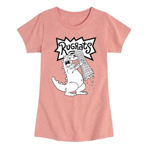 Girls' - Rugrats - Reptar Tokyo Fitted Short Sleeve Graphic T-Shirt - 1 of 4