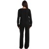 Just Love Women’s Cotton Pajama Set – Long Sleeve Top & Sleep Pants with Pockets – Soft Jersey Knit - 3 of 3