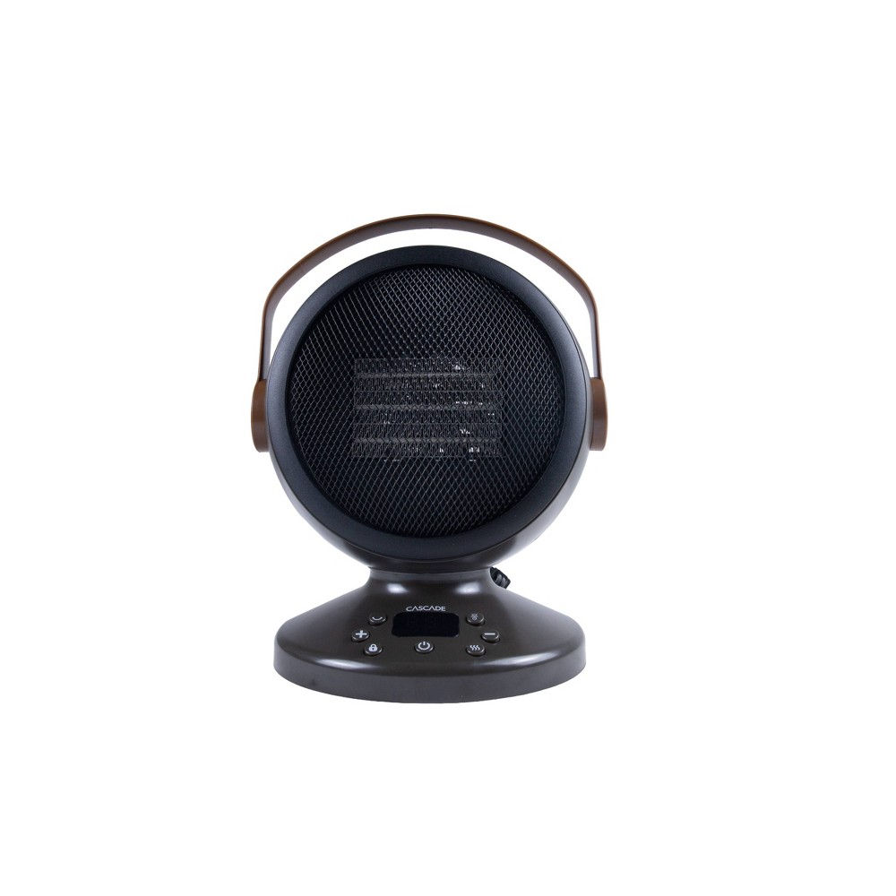 Cascade Portable Heater with Handle Black