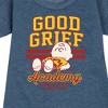 - Peanuts - Good Grief Academy Graphic Short Sleeve Fleece Dress - 2 of 4