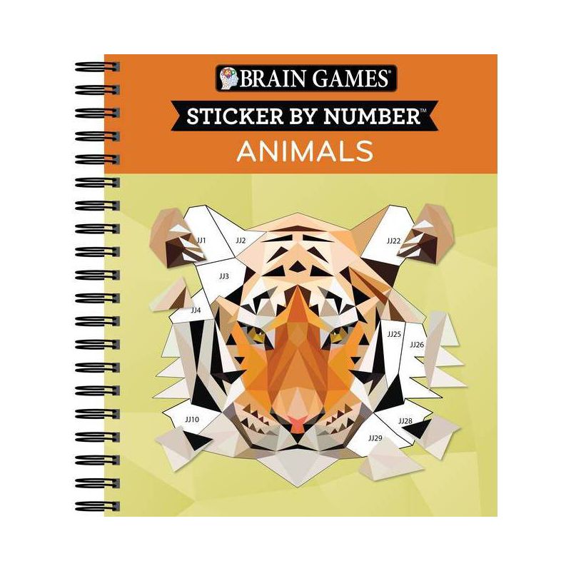 Brain Games - Sticker by Number: Animals - 2 Books in 1 (42 Images to Sticker) - by  Publications International Ltd & New Seasons & Brain Games, 1 of 2
