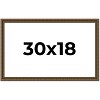 PosterPalooza | Sculpted Gold Picture Frame - UV Acrylic, Backing Board, Hanging Hardware Included - 2 of 4