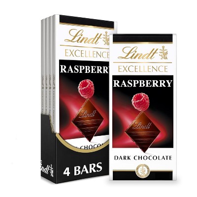 Lindt 4/6/12 Pack Excellence Raspberry Dark Chocolate Candy Bar 3.5oz