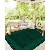 Area Rugs: Washable Non-Slip Simple Geometric Carpet, Soft Low Pile Foldable Stain Resistant Rugs for Bedroom, Home - 3 of 4