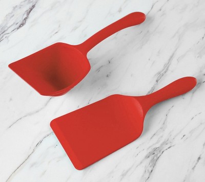 Mad Hungry 3 Piece Silicone Spurtle Set RED in Gift Box Stocking Stuffer