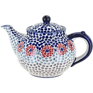 Blue Rose Polish Pottery C017 Manufaktura Teapot - 1 of 1
