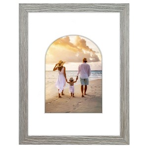 Americanflat Picture Frame with Oval Mat Insert and Shatter-Resistant Glass - Signature Collection - Photo Frame for Wall Display - 1 of 4