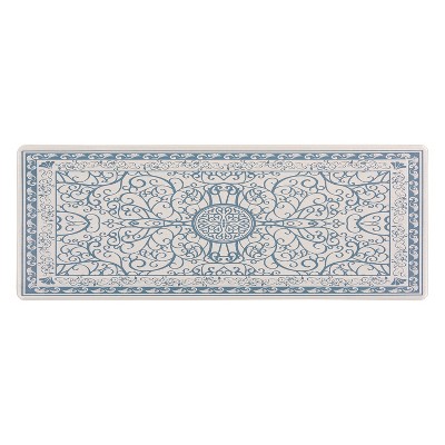 Kilim Anti-fatigue Comfort Long Floor Mat Blue - Brewster : Target